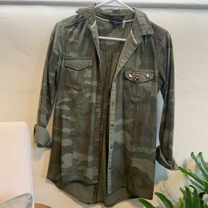 Elodie Nordstrom camo shirt